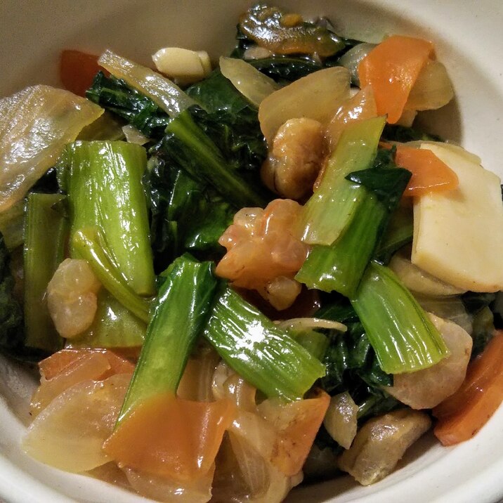 小松菜の海鮮中華丼